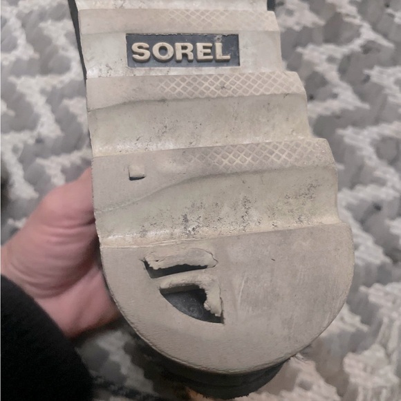 SOREL Womens Black Ankle Boots Sz 8 Alpine Sneakchic Lace Up Waterproof EUC - Picture 6 of 7